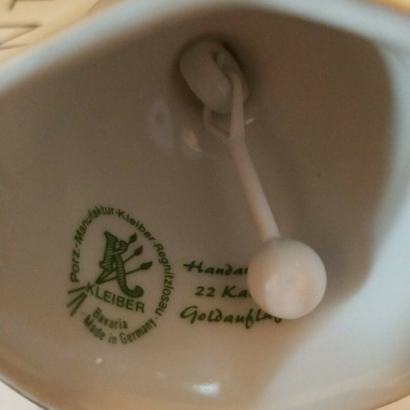 CERAMIC BELL FRANKFURT 22 KARAT GOLDANFLAUGE KLEIB - Picture 6 of 6